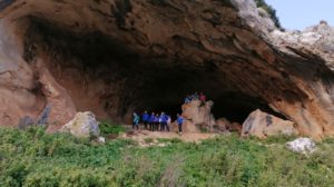 Nuestro Alevin en la Cueva Malnombre 